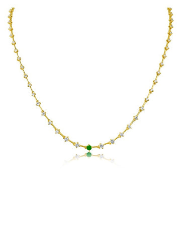 Emerald Double Drop Earrings