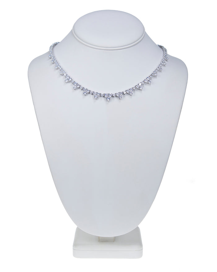 Triple Cluster Necklace