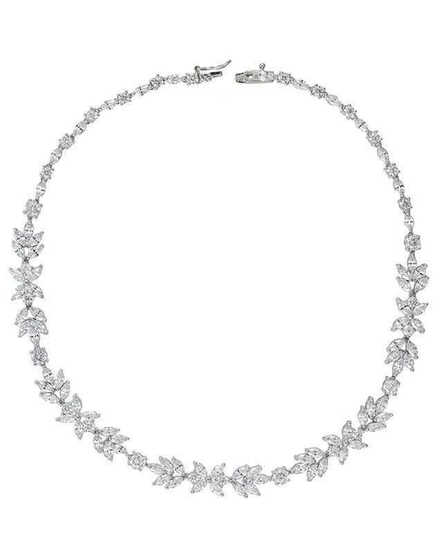 CZ Foliate Necklace