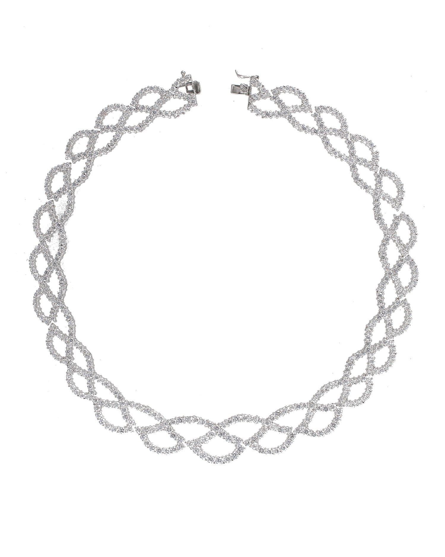 Round Loop Design Collar Necklace – CZ by Kenneth Jay Lane