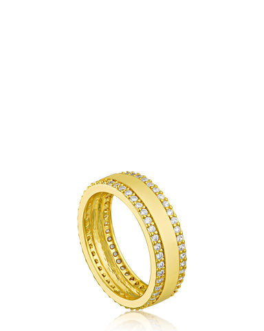 Pave CZ Oversized Chain Ring