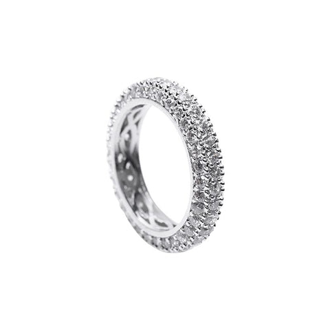 Mixed Wide Tiered Ring
